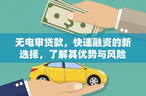 广水无电审贷款，快速融资的新选择，了解其优势与风险