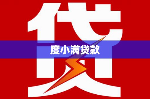 广水度小满贷款