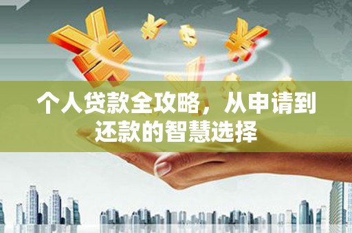广水个人贷款全攻略，从申请到还款的智慧选择