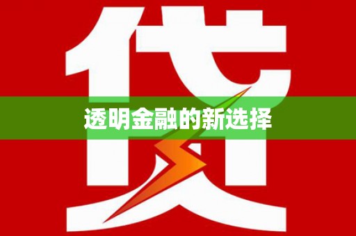 广水透明金融的新选择