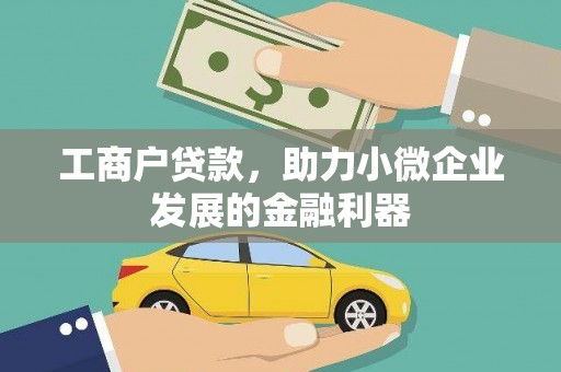 广水工商户贷款，助力小微企业发展的金融利器