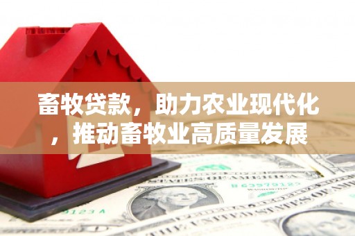 广水畜牧贷款，助力农业现代化，推动畜牧业高质量发展