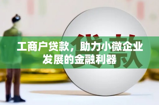 广水工商户贷款，助力小微企业发展的金融利器