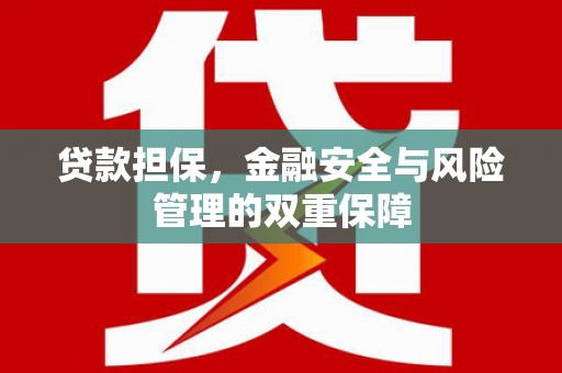 广水贷款担保，金融安全与风险管理的双重保障