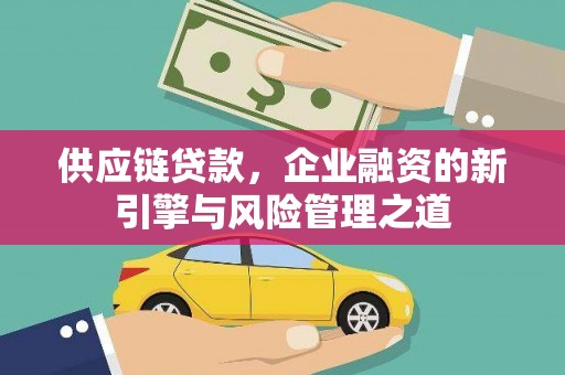 广水供应链贷款，企业融资的新引擎与风险管理之道