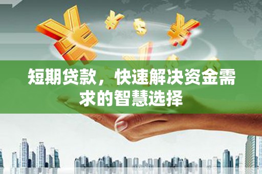 广水短期贷款，快速解决资金需求的智慧选择