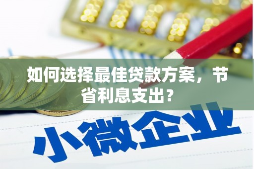广水如何选择最佳贷款方案，节省利息支出？