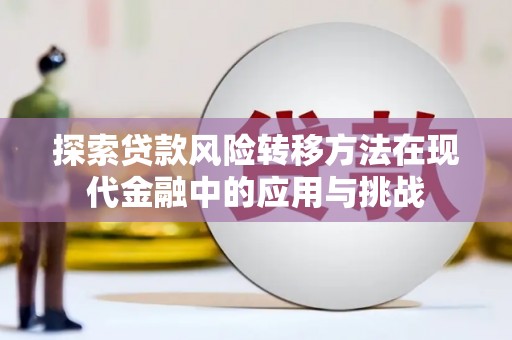 广水探索贷款风险转移方法在现代金融中的应用与挑战