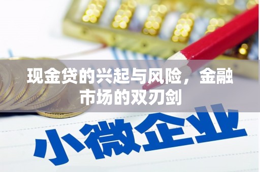 广水现金贷的兴起与风险，金融市场的双刃剑