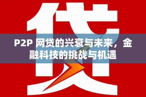 广水P2P 网贷的兴衰与未来，金融科技的挑战与机遇