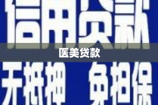 广水医美贷款