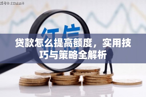 广水贷款怎么提高额度，实用技巧与策略全解析