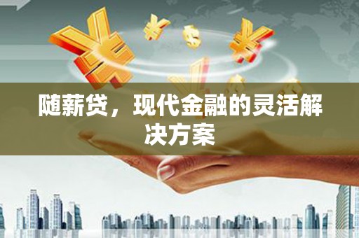 广水随薪贷，现代金融的灵活解决方案