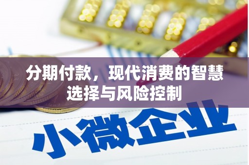 广水分期付款，现代消费的智慧选择与风险控制