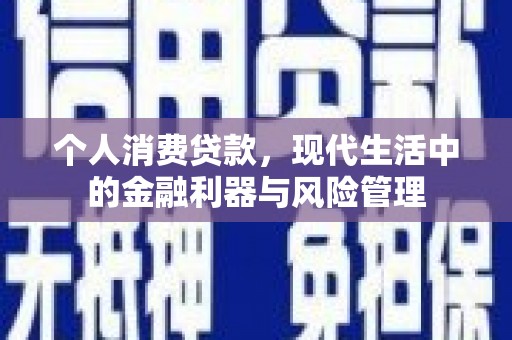 广水个人消费贷款，现代生活中的金融利器与风险管理