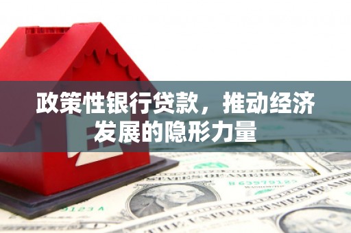 广水政策性银行贷款，推动经济发展的隐形力量