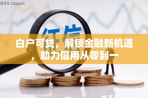 广水白户可贷，解锁金融新机遇，助力信用从零到一