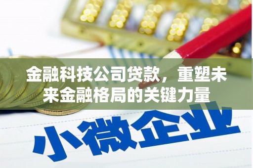 广水金融科技公司贷款，重塑未来金融格局的关键力量