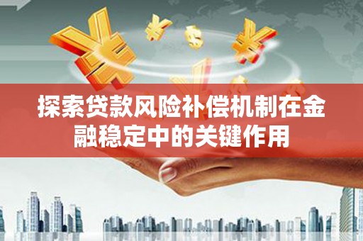 广水探索贷款风险补偿机制在金融稳定中的关键作用