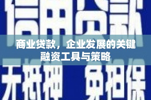 广水商业贷款，企业发展的关键融资工具与策略