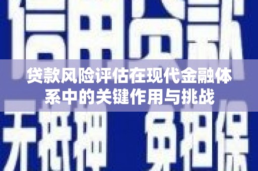 广水贷款风险评估在现代金融体系中的关键作用与挑战