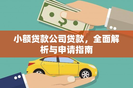 广水小额贷款公司贷款，全面解析与申请指南
