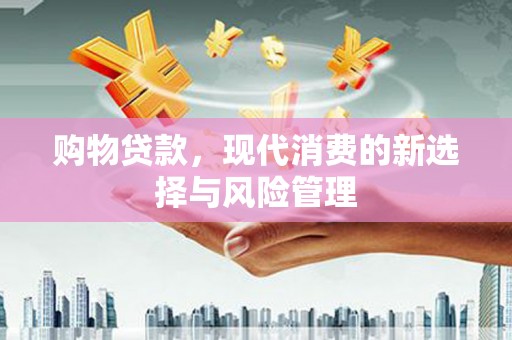 广水购物贷款，现代消费的新选择与风险管理
