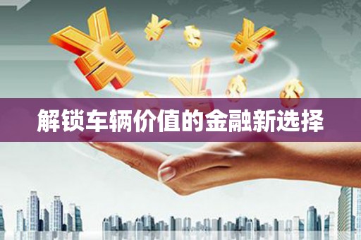 广水解锁车辆价值的金融新选择