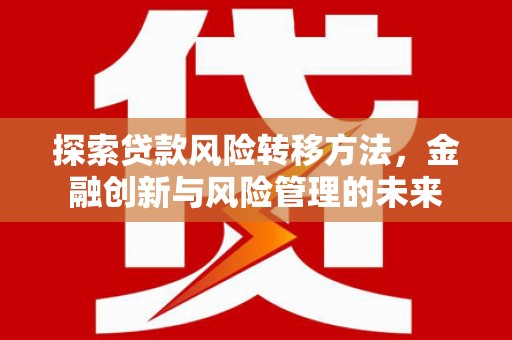 广水探索贷款风险转移方法，金融创新与风险管理的未来
