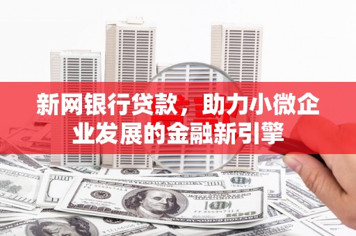 广水新网银行贷款，助力小微企业发展的金融新引擎