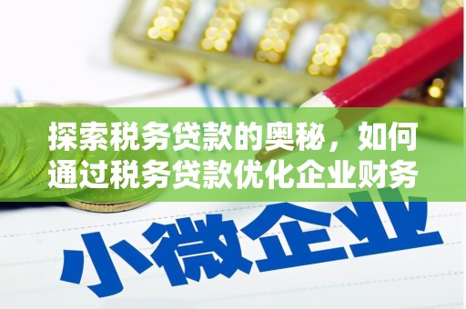 广水探索税务贷款的奥秘，如何通过税务贷款优化企业财务