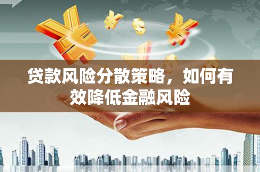 广水贷款风险分散策略，如何有效降低金融风险