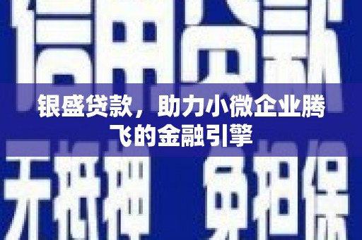 广水银盛贷款，助力小微企业腾飞的金融引擎