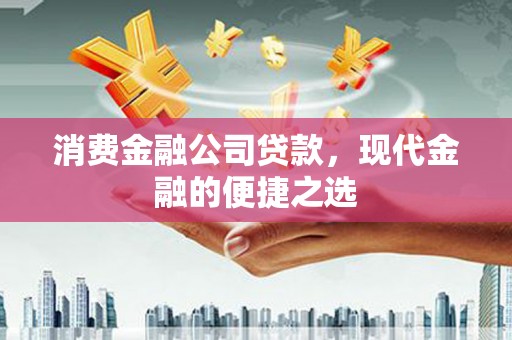 广水消费金融公司贷款，现代金融的便捷之选