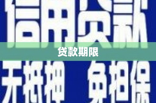 广水贷款期限