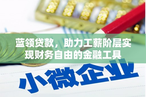 广水蓝领贷款，助力工薪阶层实现财务自由的金融工具