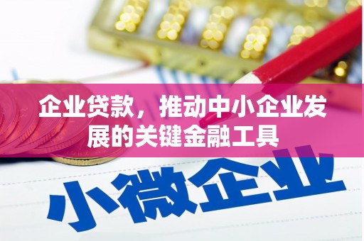 广水企业贷款，推动中小企业发展的关键金融工具