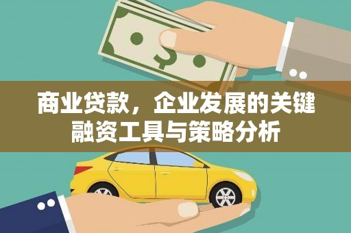 广水商业贷款，企业发展的关键融资工具与策略分析