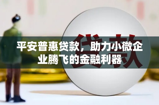 广水平安普惠贷款，助力小微企业腾飞的金融利器