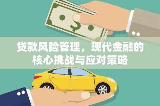 广水贷款风险管理，现代金融的核心挑战与应对策略