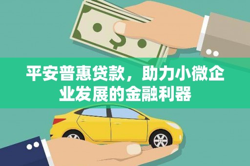 广水平安普惠贷款，助力小微企业发展的金融利器