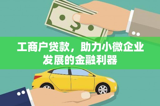 广水工商户贷款，助力小微企业发展的金融利器