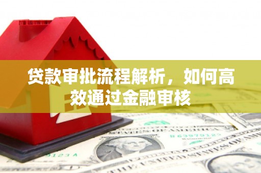 广水贷款审批流程解析，如何高效通过金融审核