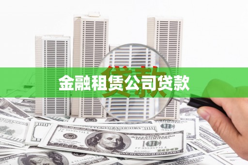 广水金融租赁公司贷款