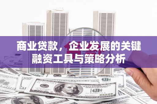 广水商业贷款，企业发展的关键融资工具与策略分析