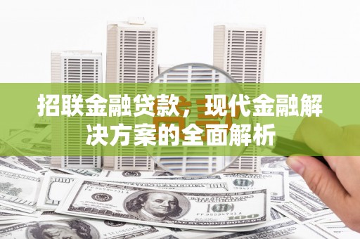 广水招联金融贷款，现代金融解决方案的全面解析