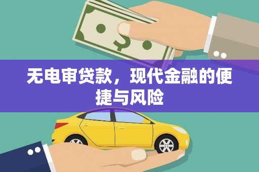 广水无电审贷款，现代金融的便捷与风险