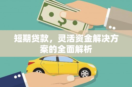 广水短期贷款，灵活资金解决方案的全面解析
