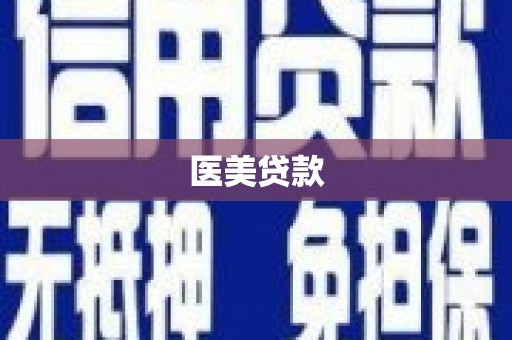 广水医美贷款