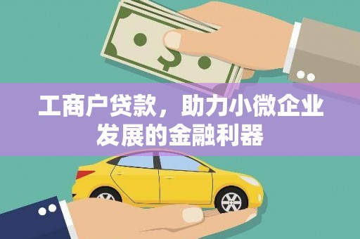 广水工商户贷款，助力小微企业发展的金融利器